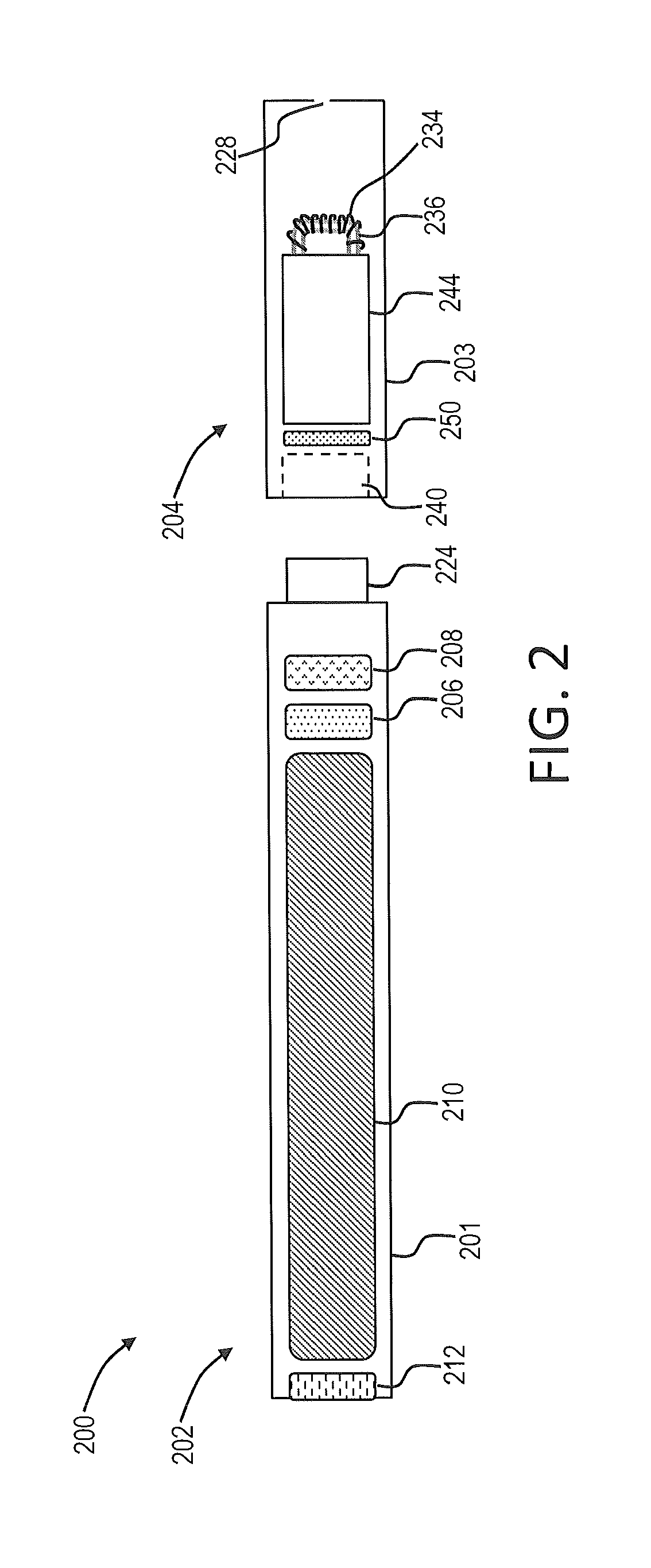 Electronic smoking article with improved storage of aerosol precursor compositions