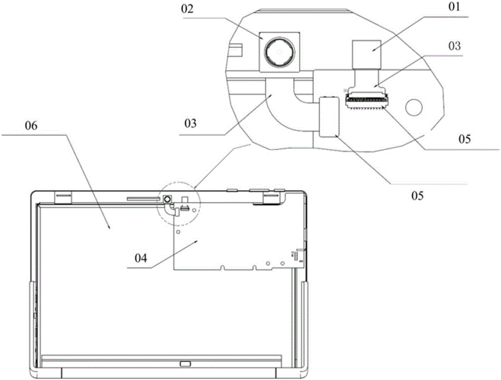 Bi-directional camera module and mobile terminal