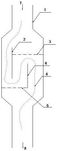 Fish-passing type sedimentation filtering basin