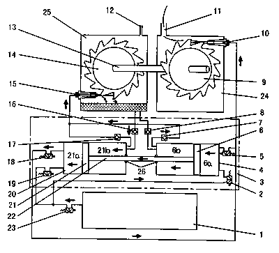 Pneumatic water turbine