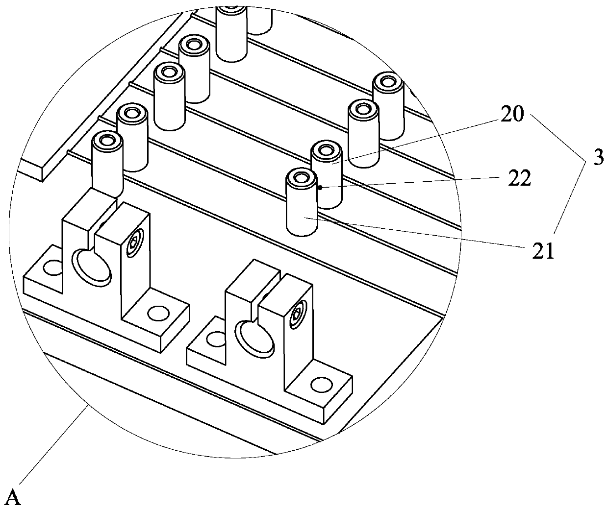 Device for automatically cutting off fiber nibs