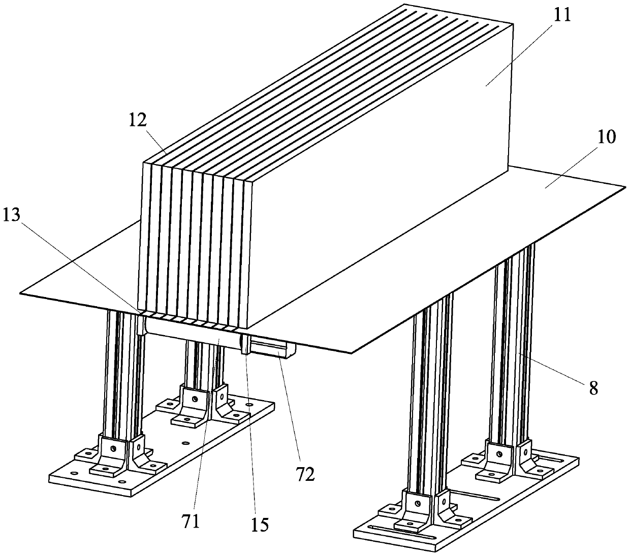 Device for automatically cutting off fiber nibs