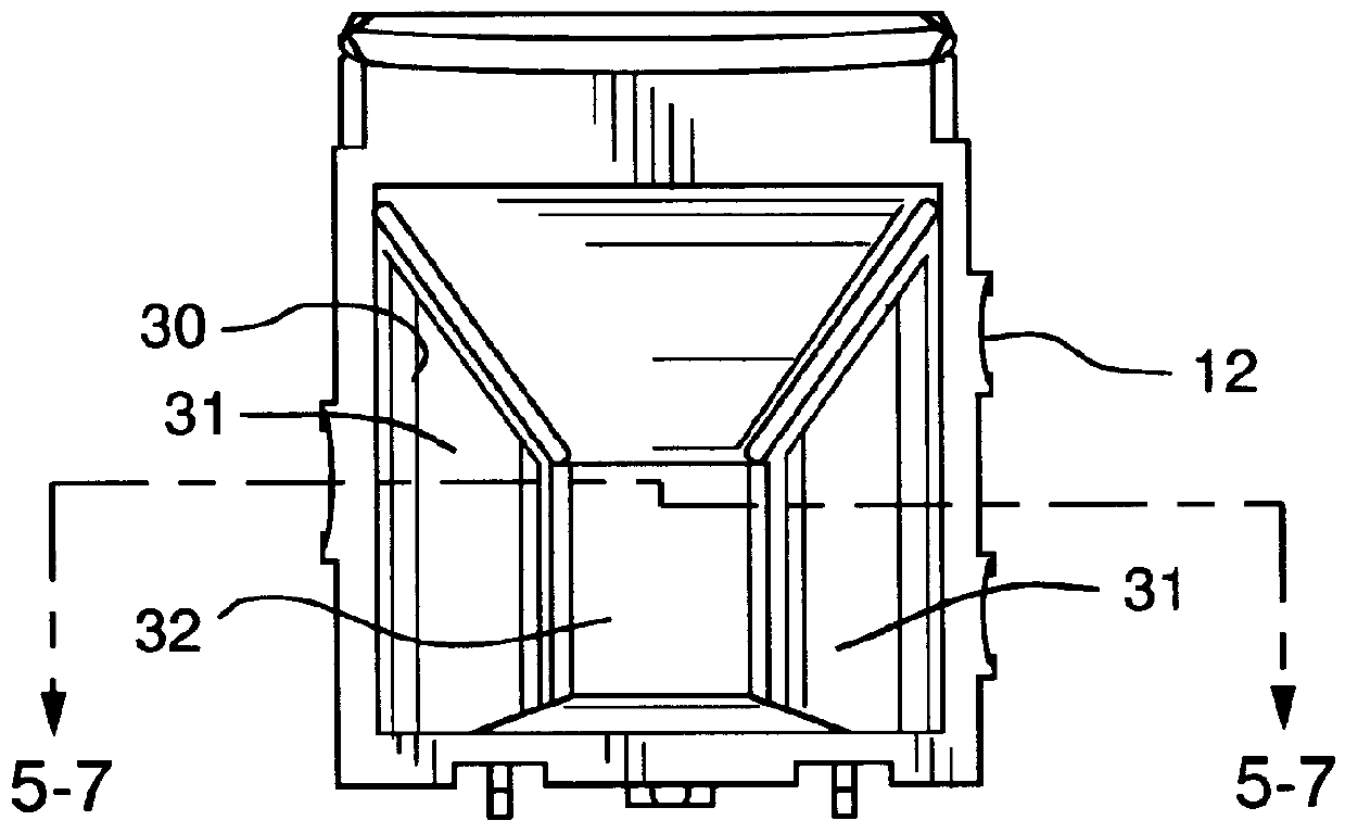 System for absorbing and or scattering superfluous radiation in an optical motion sensor