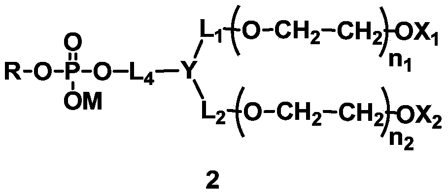 Phospholipid derivatives for branching polyethylene glycol, and lipid membrane structural body composed of same