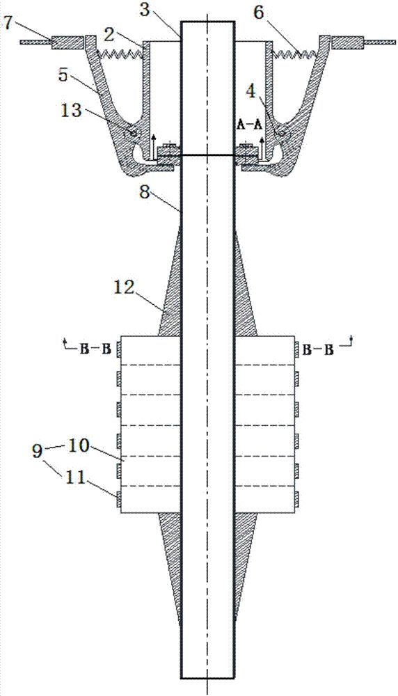 Quick release system for marine flexible vertical riser