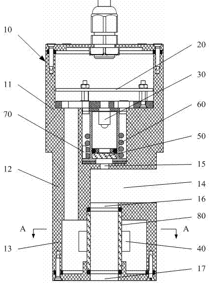 Turbidity sensor and water body turbidity on-line detection method