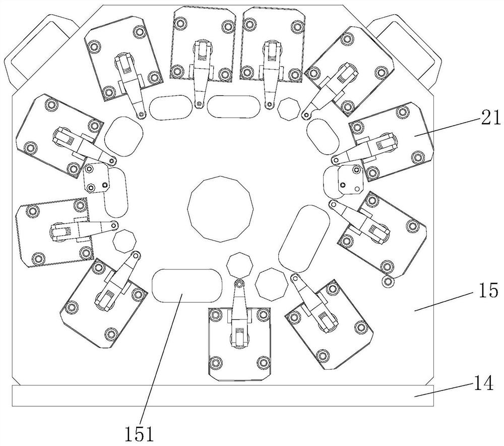 Clamping device for three-coordinate measurement of workpiece