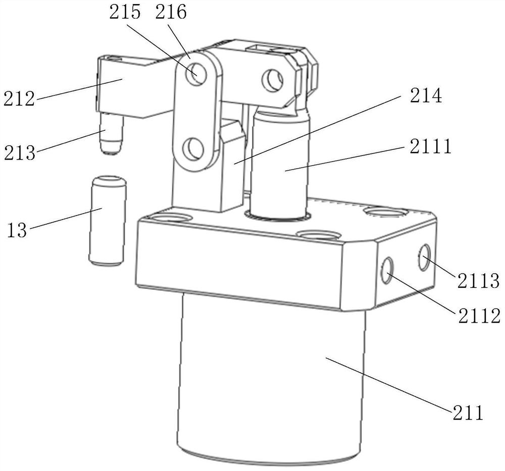 Clamping device for three-coordinate measurement of workpiece