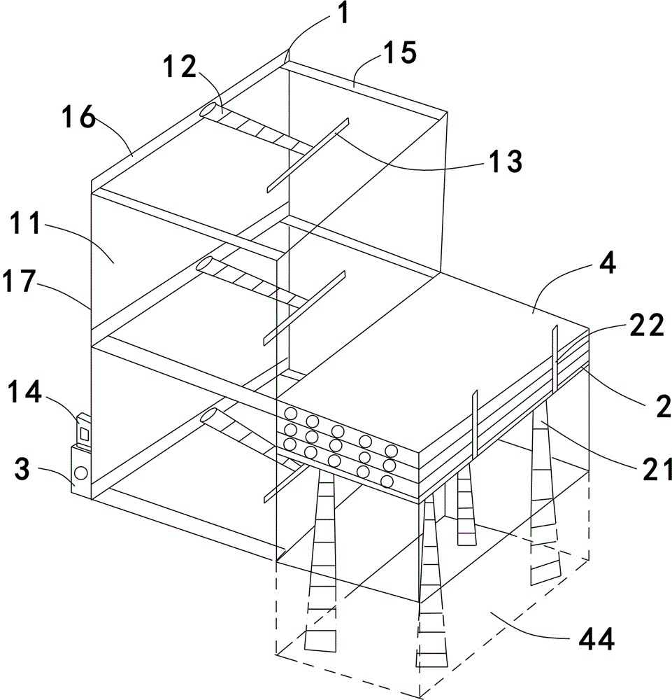 Automatic lifting type parking device