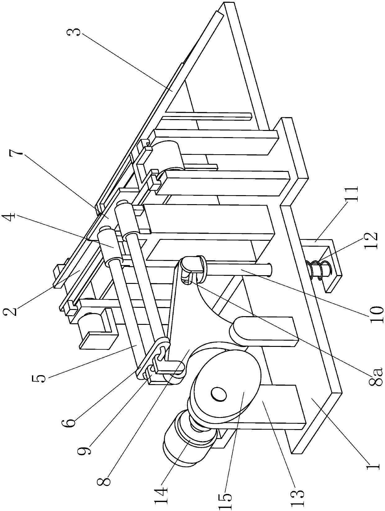 Timely feeding device of straw container