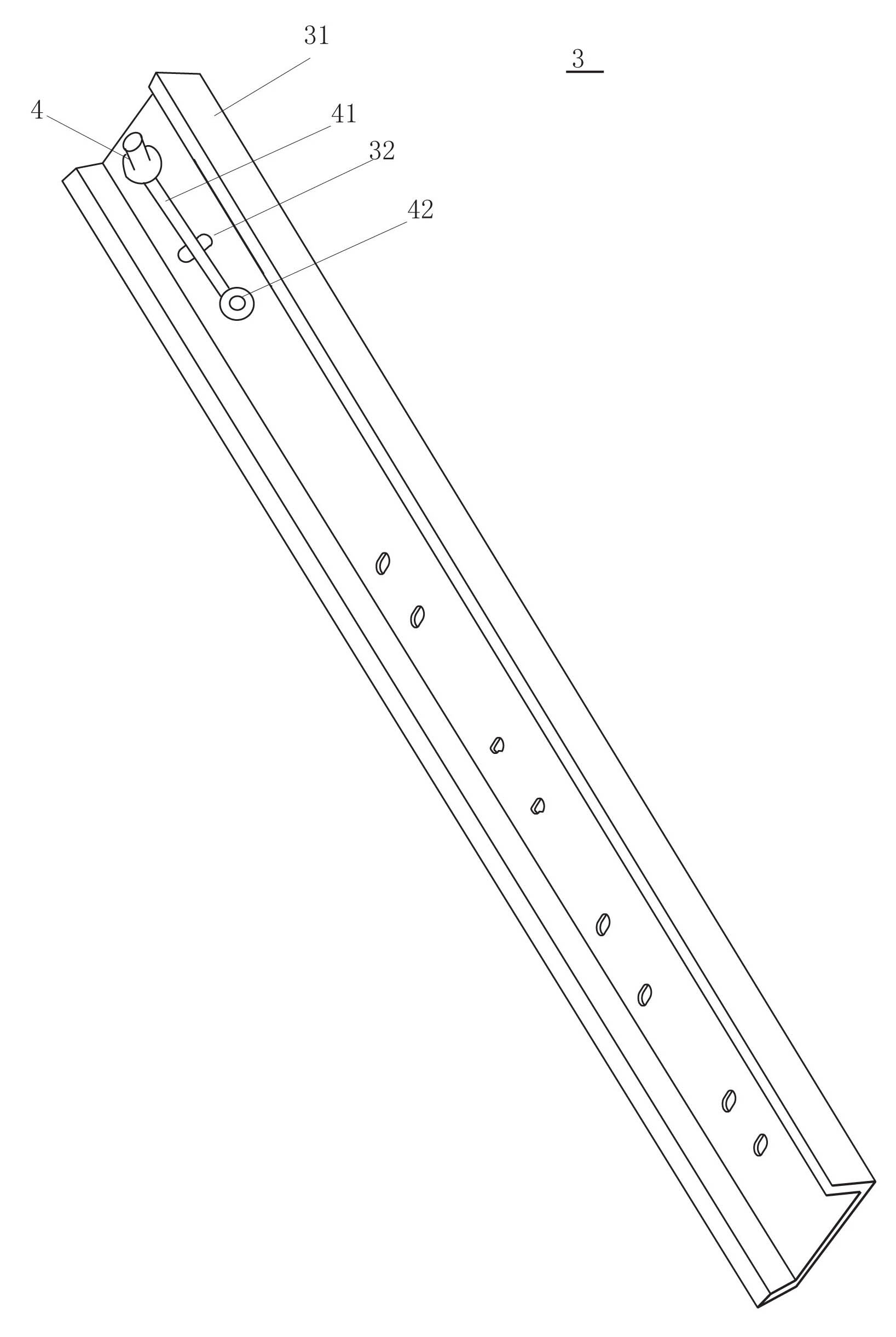 Self-locking drawer slide track