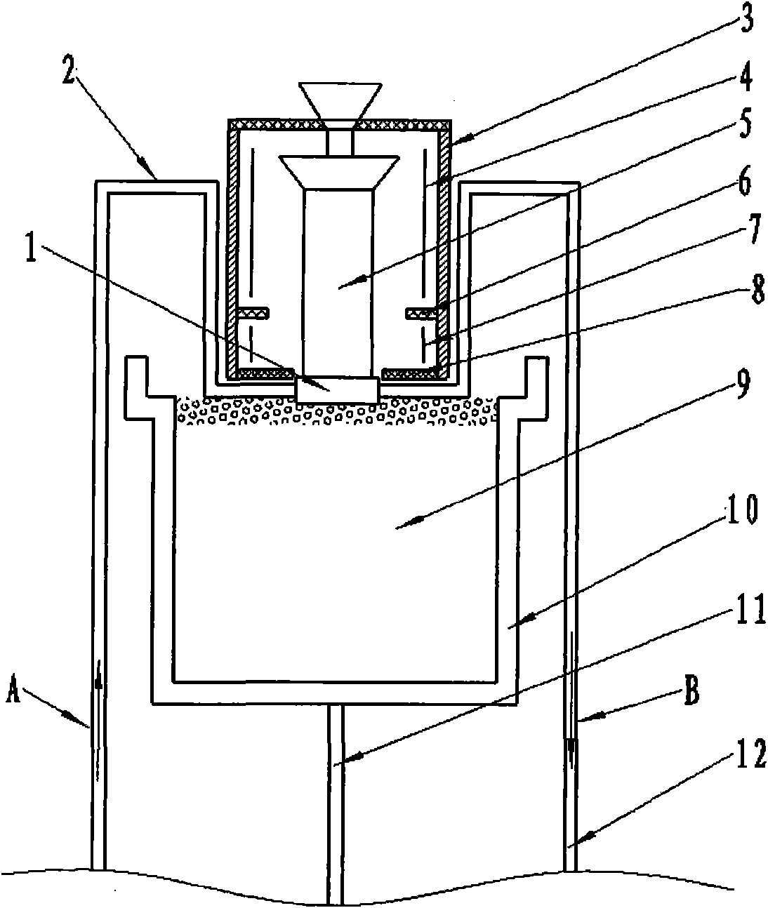 Chilling disc for cooling, orienting and solidifying liquid metal