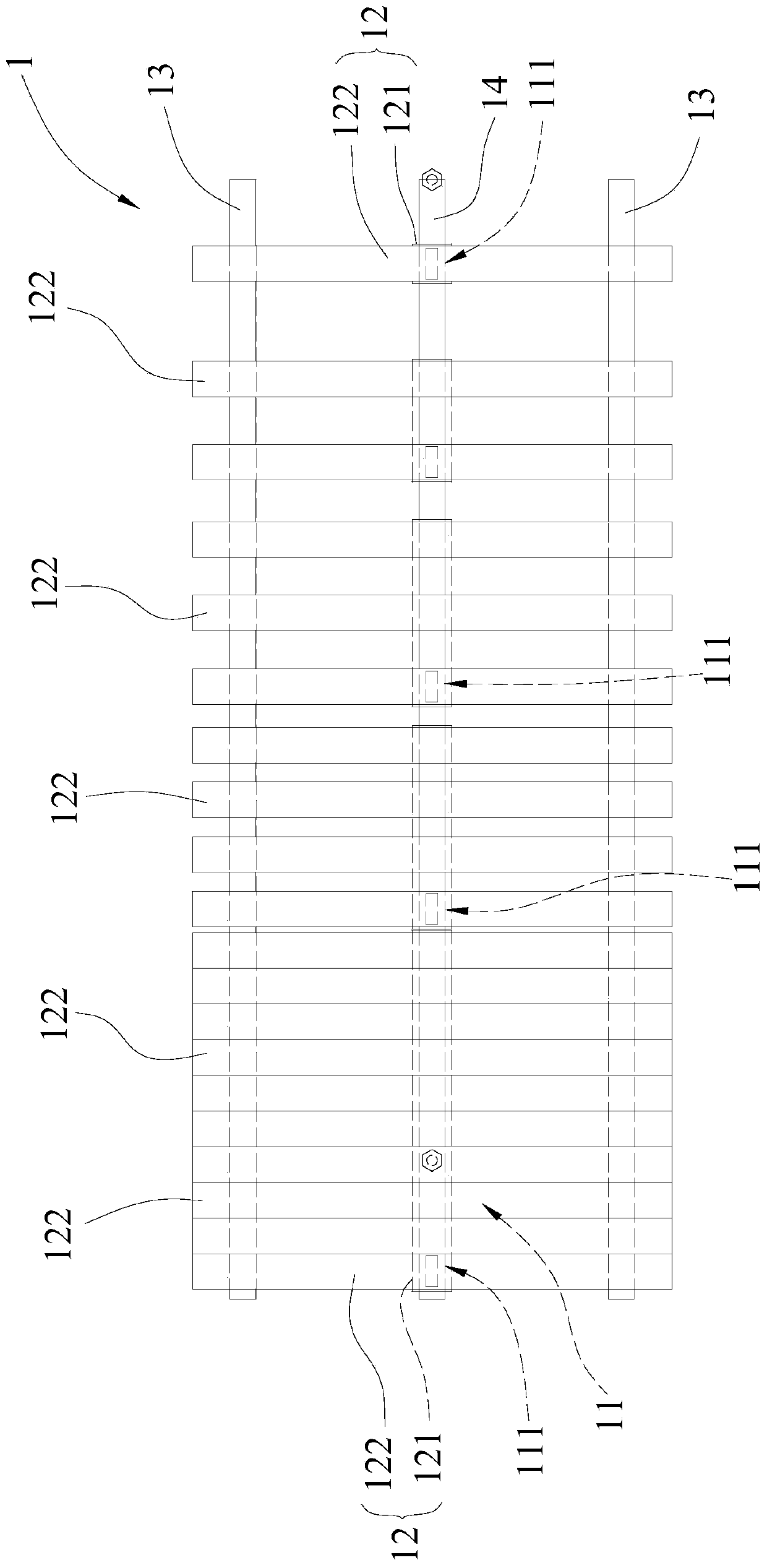 A plant trough control structure