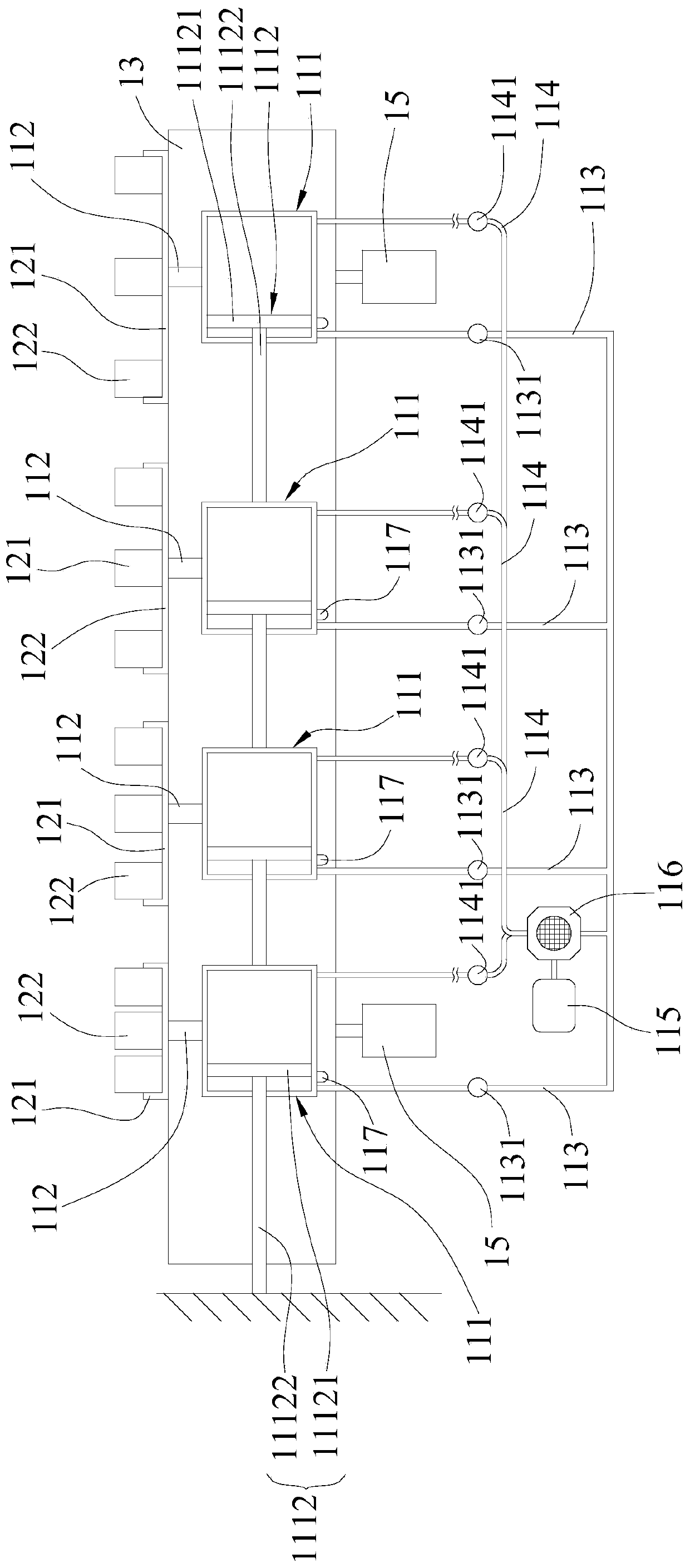 A plant trough control structure