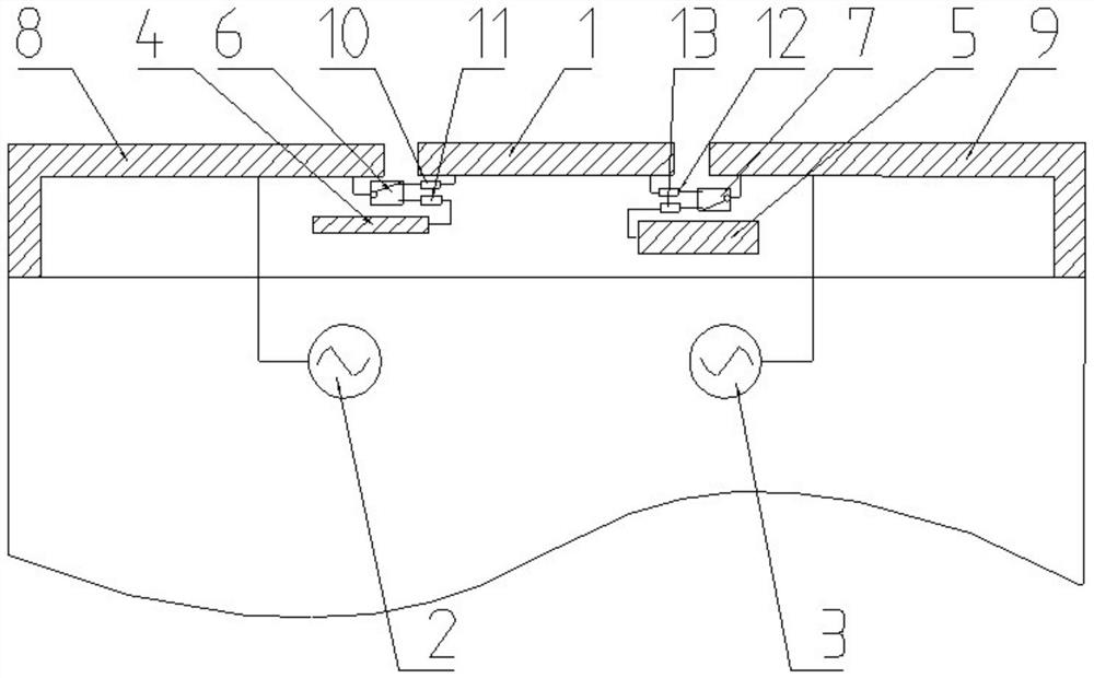 A terminal with a common radiator antenna