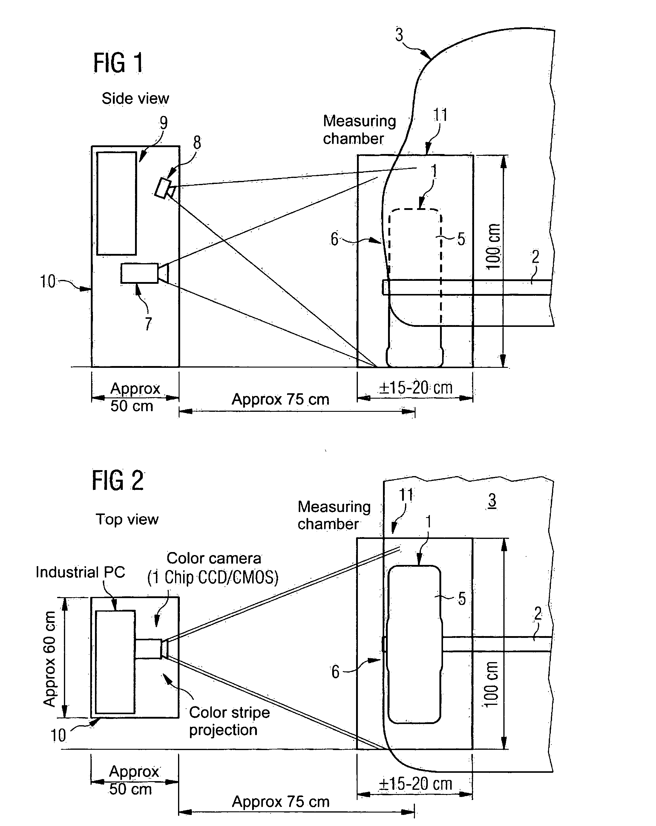 Method for determining an axle geometry and sensor for its execution