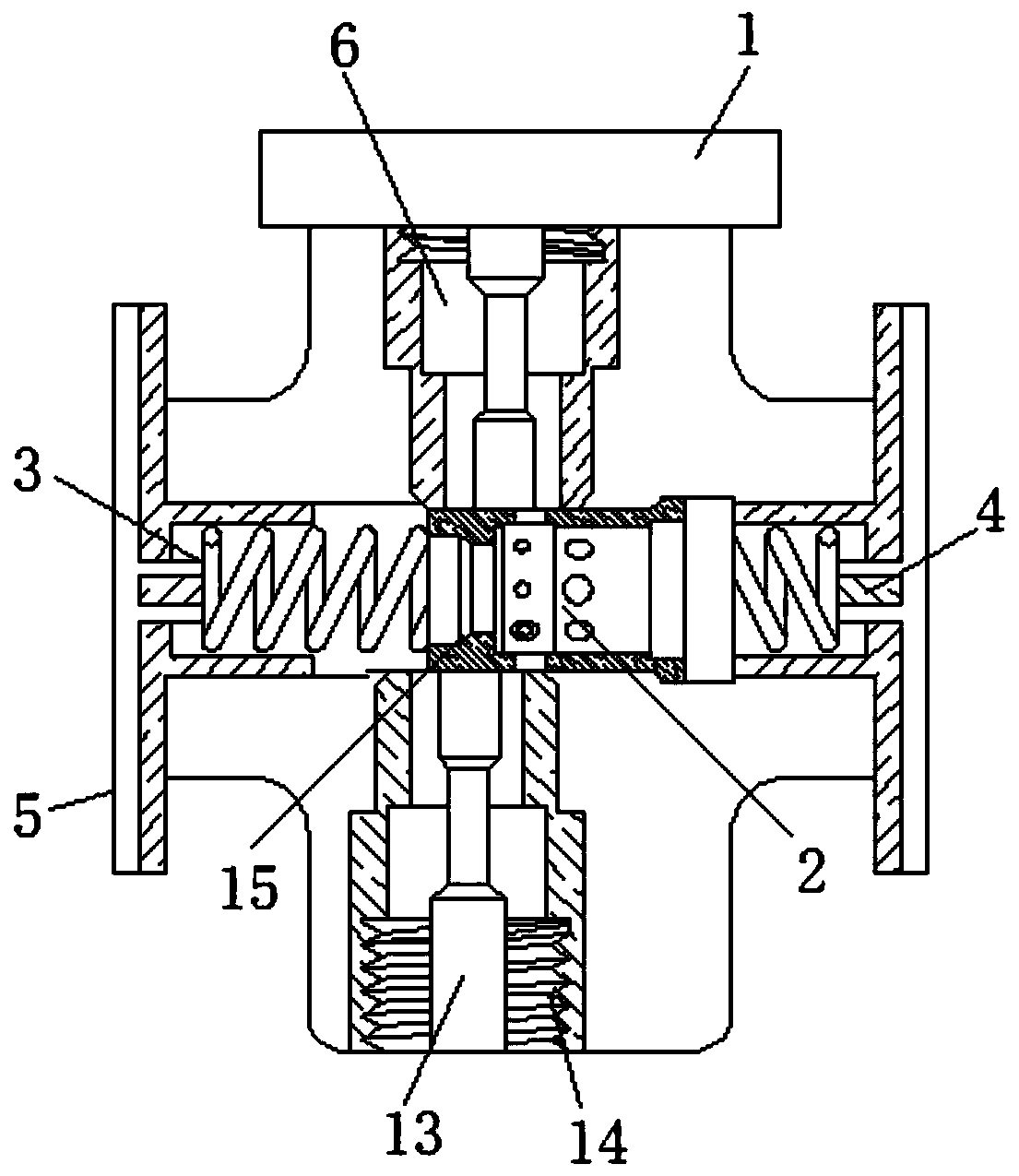 Self-resetting choke valve shaft