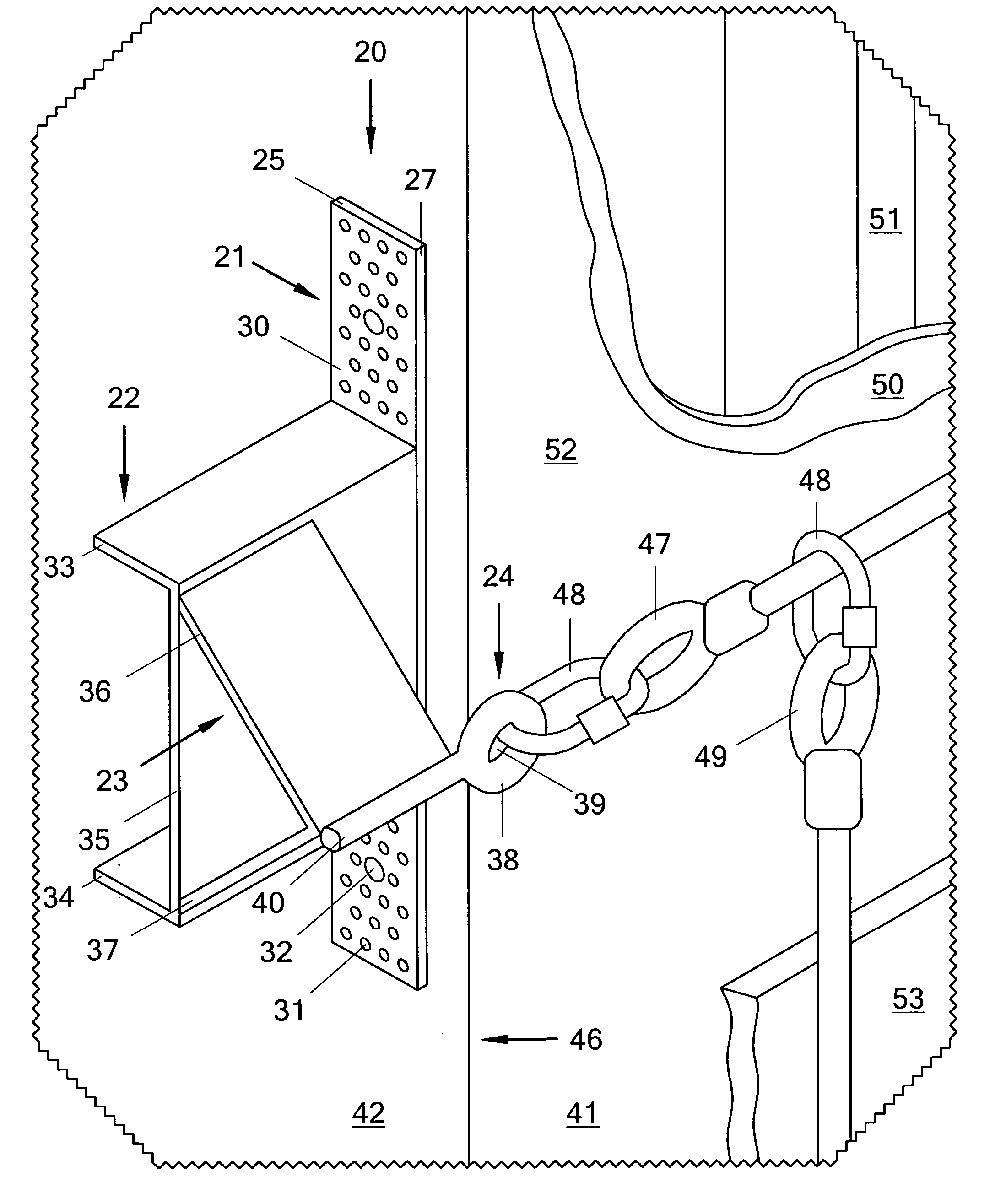 Fall arrest safety anchorage device