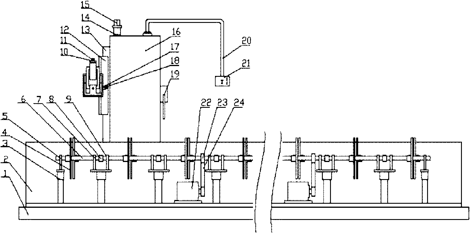 Cutting machine of seven-axis numerical control pipeline intersecting line