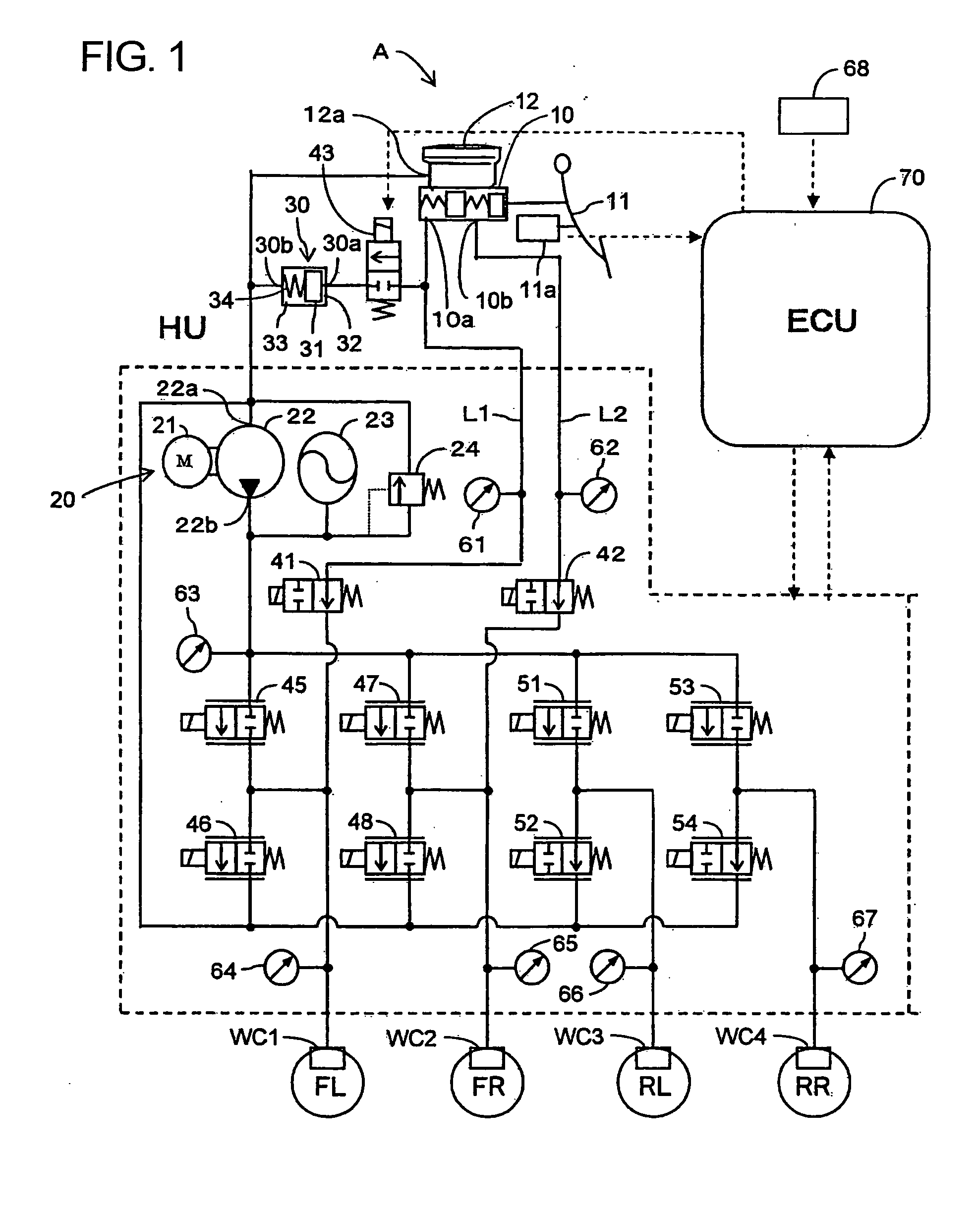 Vehicle brake device