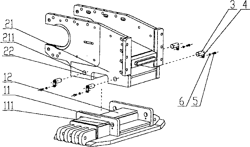 Rack and scraper conveyor comprising same