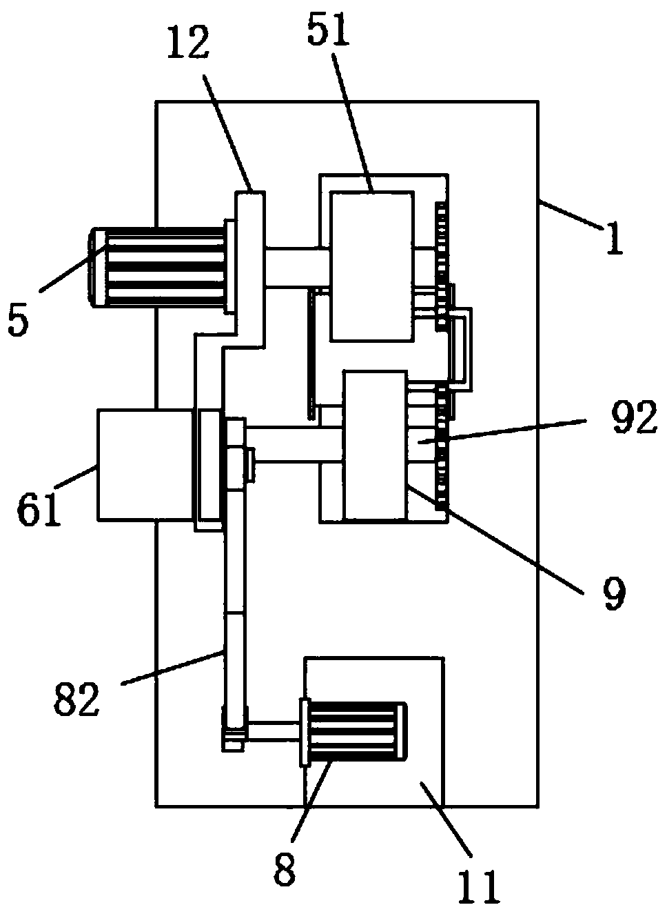 Adjustable double-surface polishing device for furniture board machining