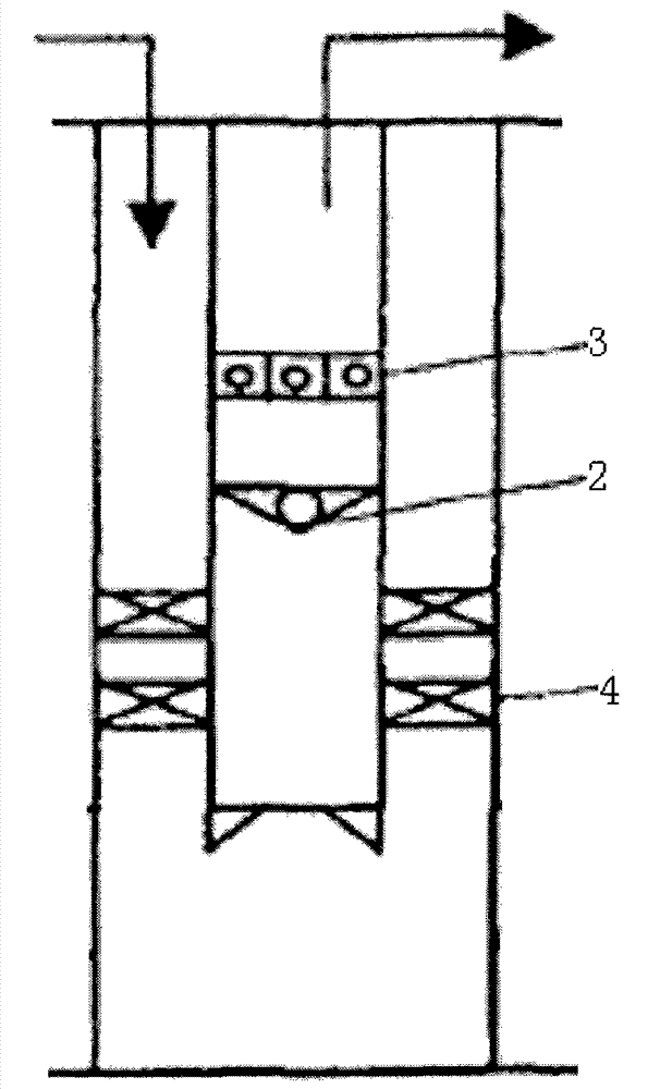 Oil extraction system for valve type heavy oil extraction pump