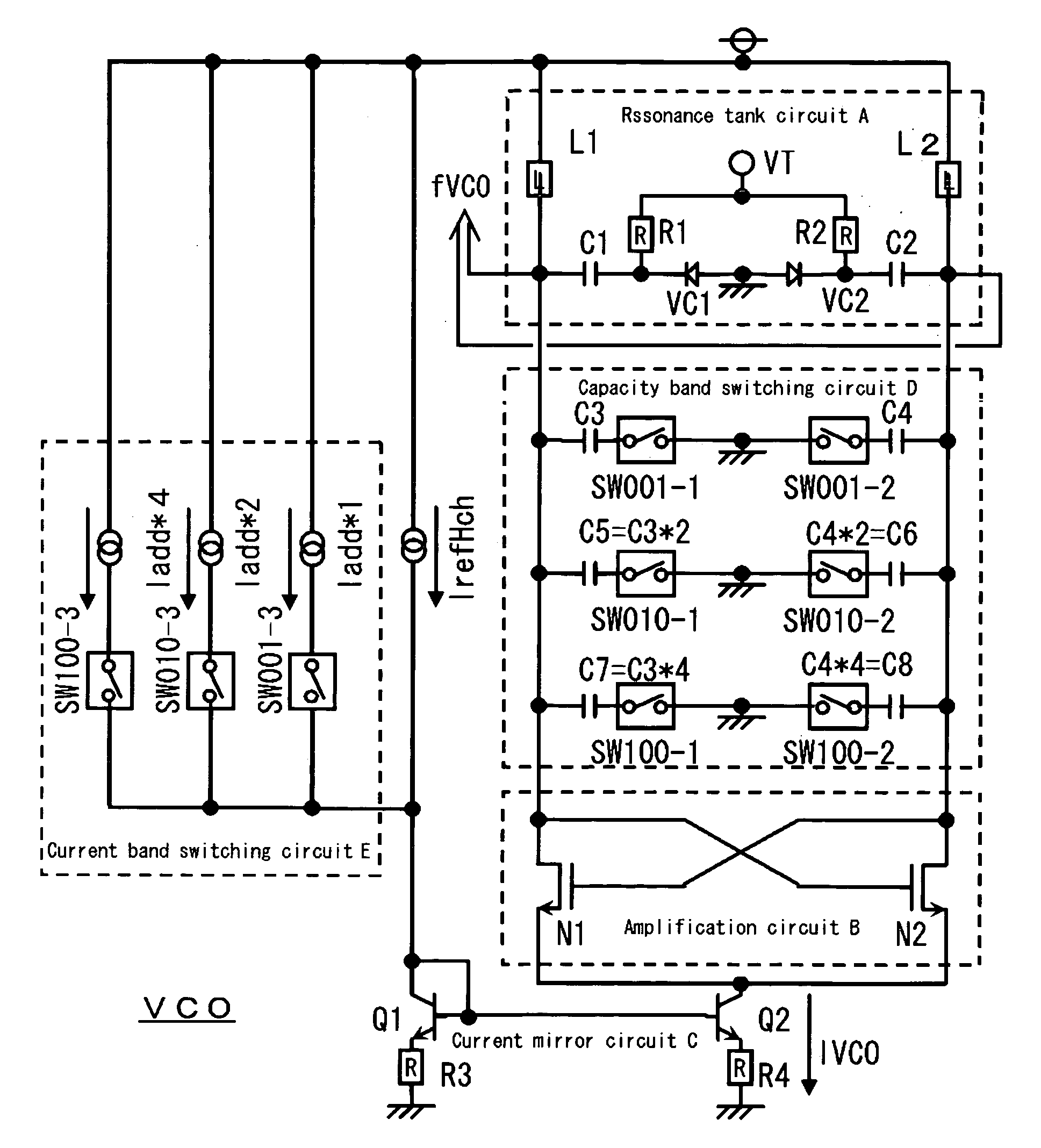 Voltage controlled oscillator and semiconductor integrated circuit for communication