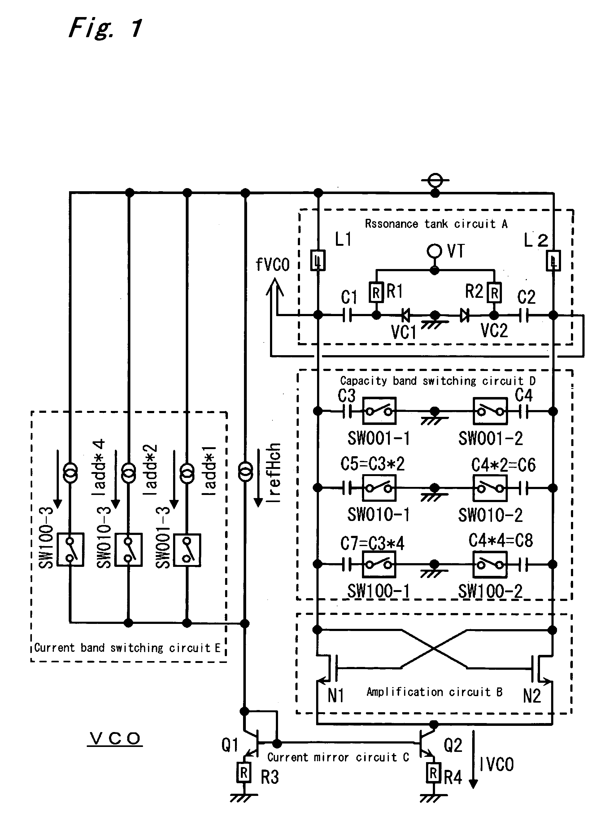 Voltage controlled oscillator and semiconductor integrated circuit for communication