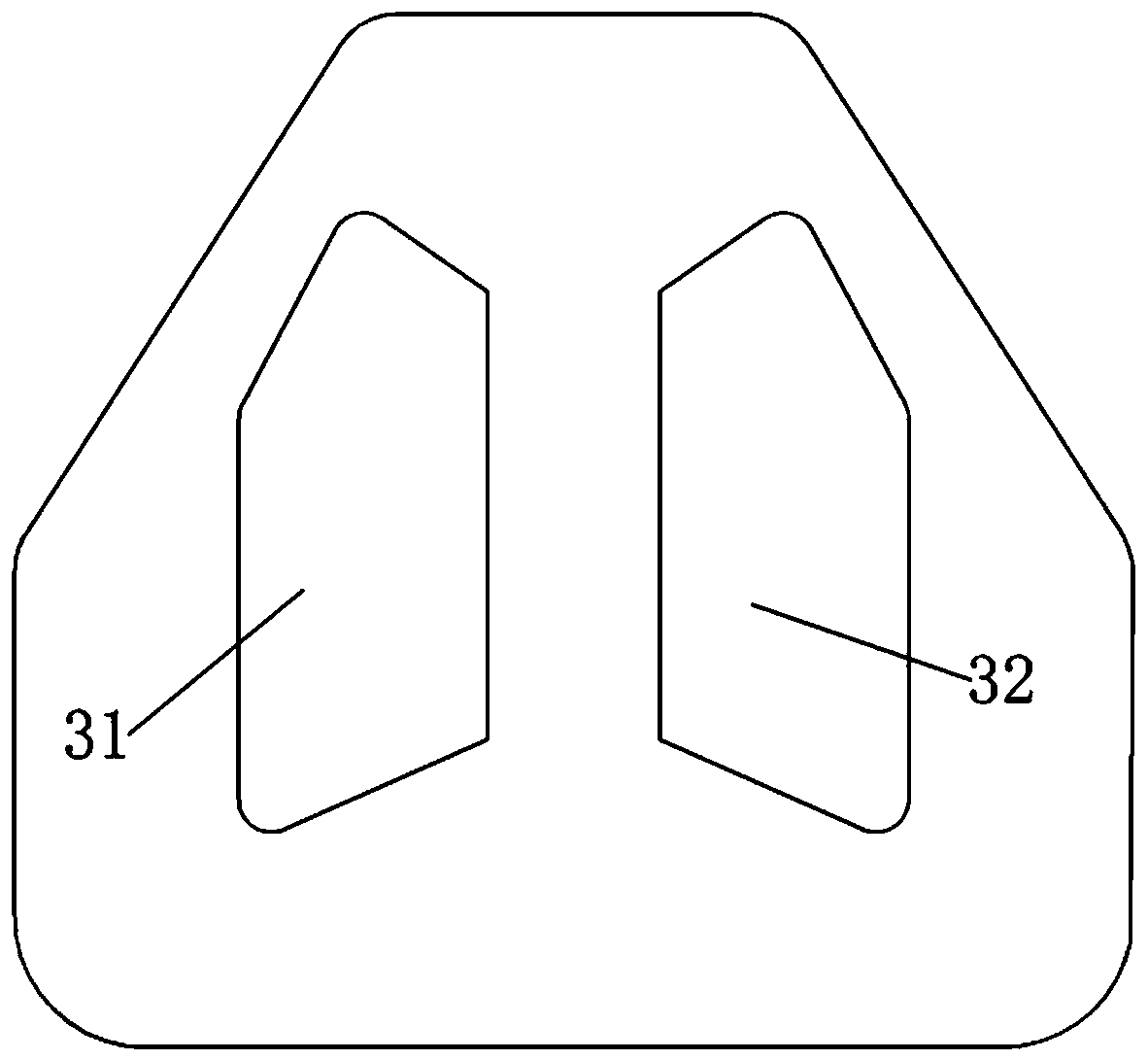 Self-suction type nasal powder material feeding device