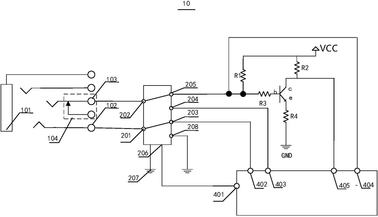 Headset detection circuit, headset detection method and electronic equipment