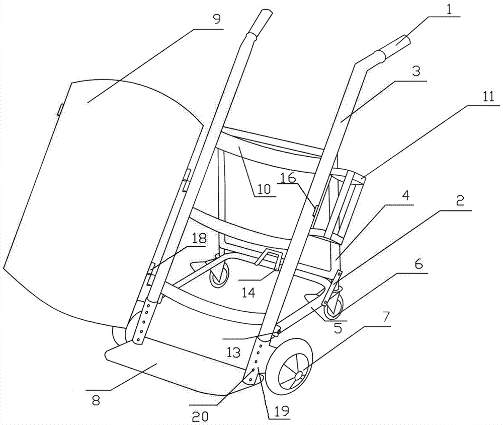 The method of making a self-made detachable cart for the transportation and placement of gas cylinders on the construction site