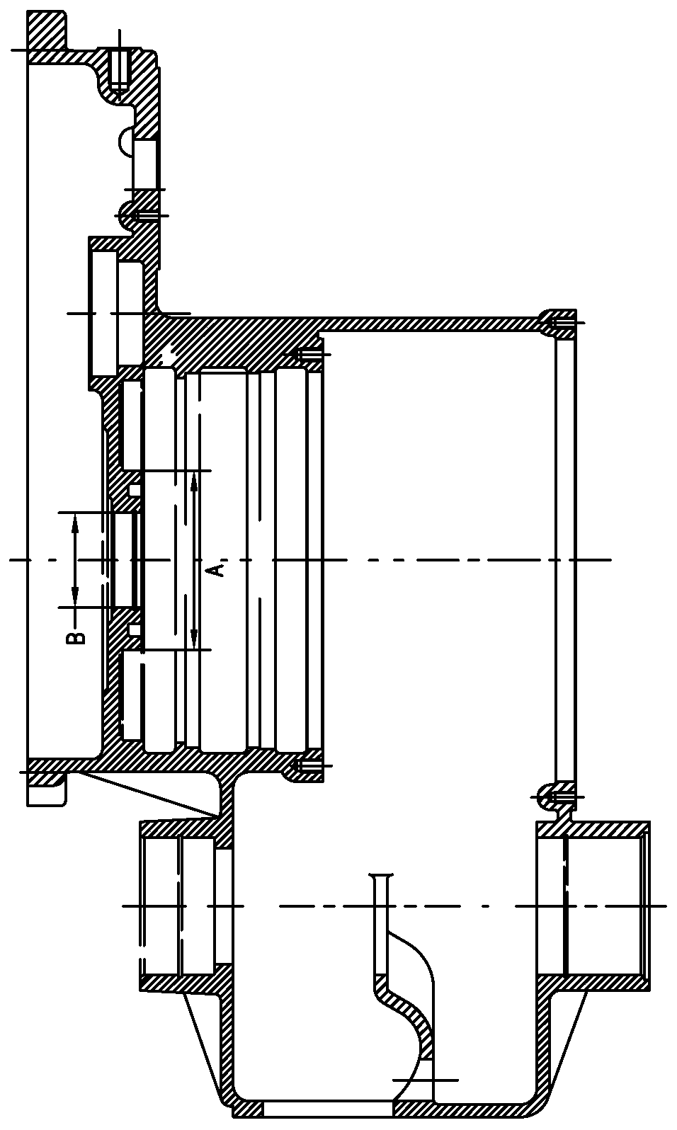 Hole coaxiality measuring device and measuring method thereof