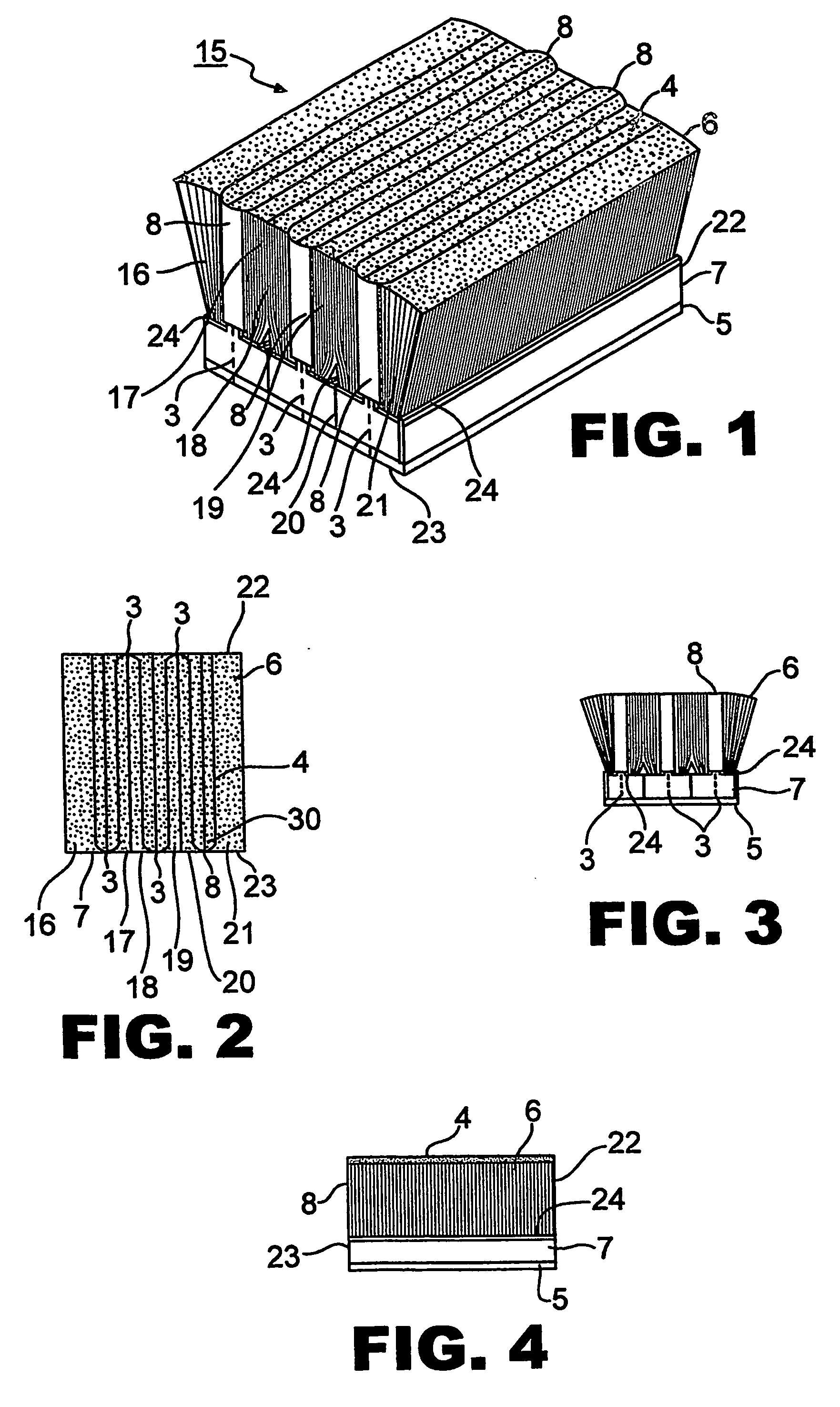 Pile weatherstripping dust plugs