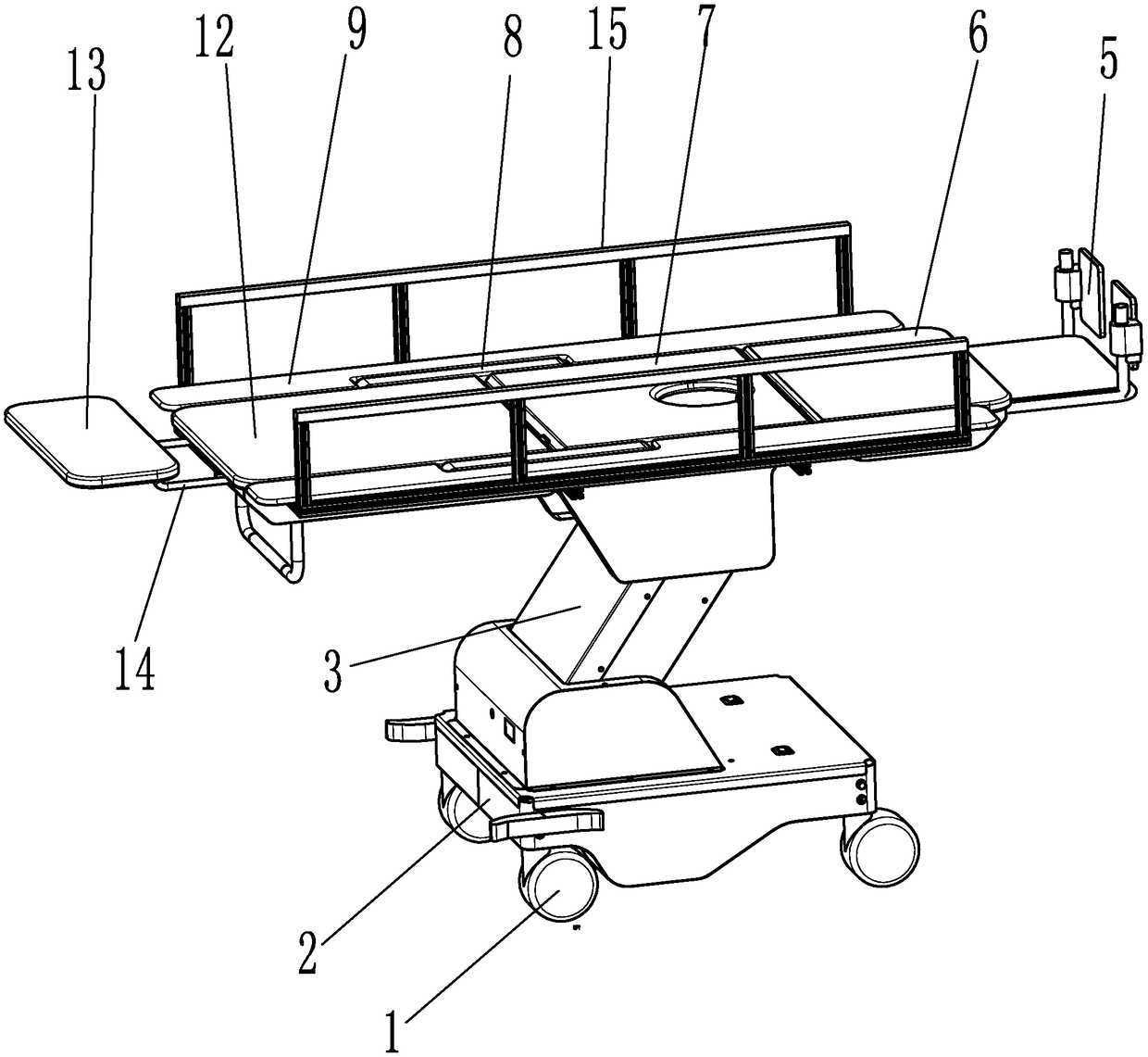 Intelligent bathing assistance nursing bed