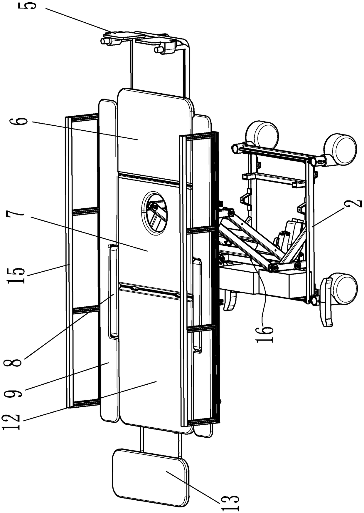 Intelligent bathing assistance nursing bed