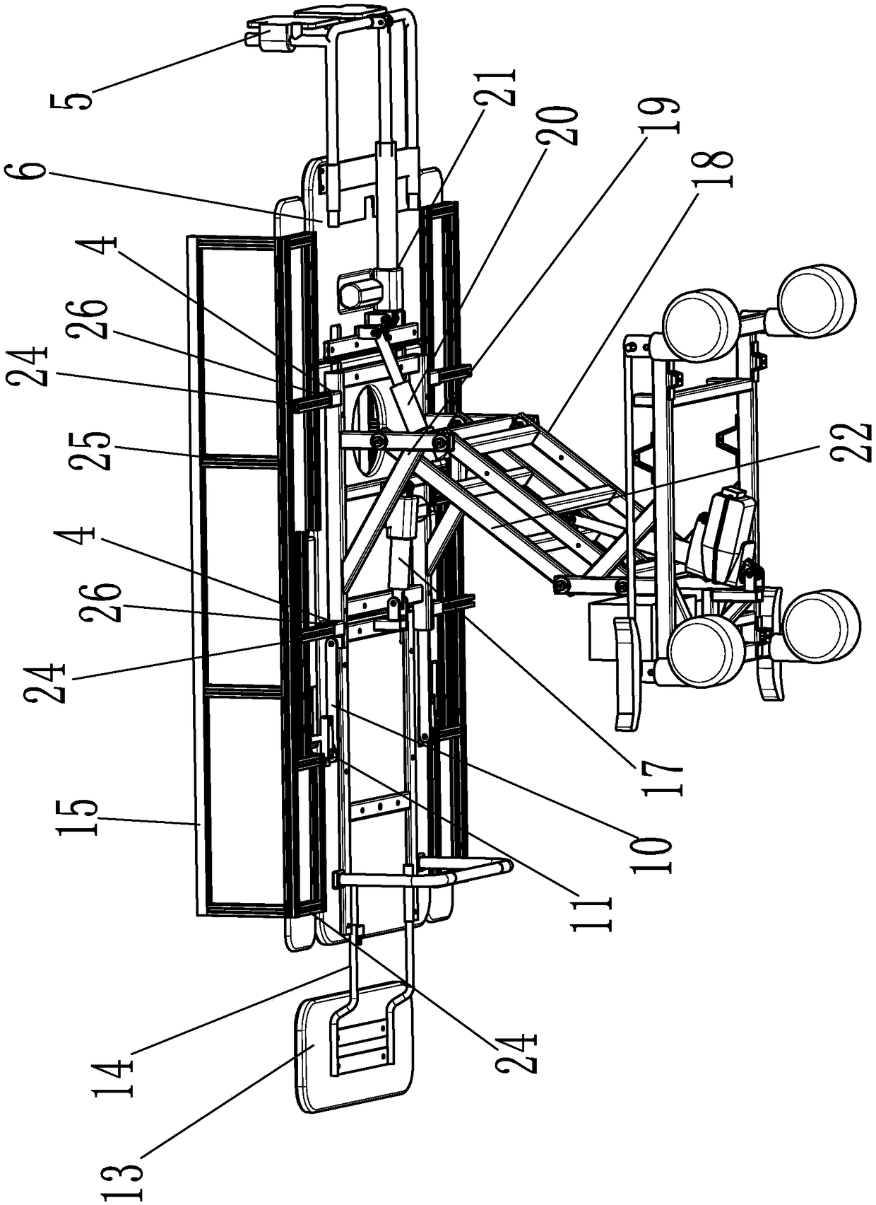 Intelligent bathing assistance nursing bed