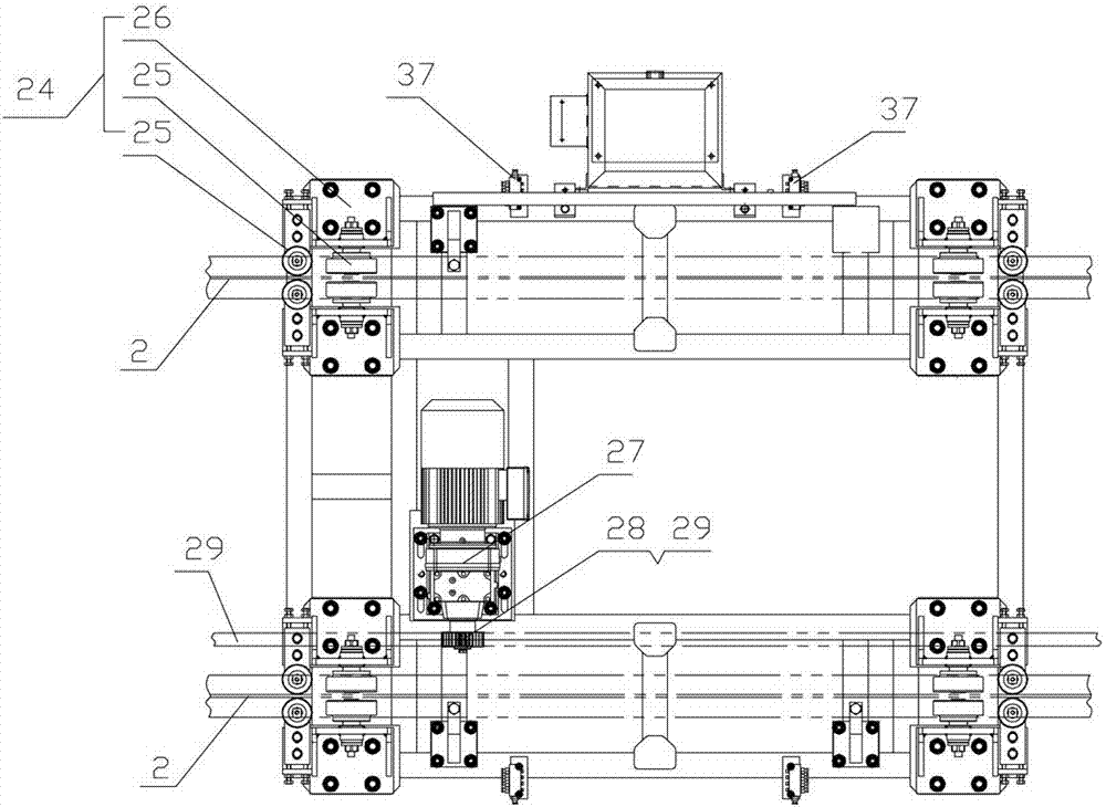 Full-automatic automobile side wall conveying system with high positioning precision