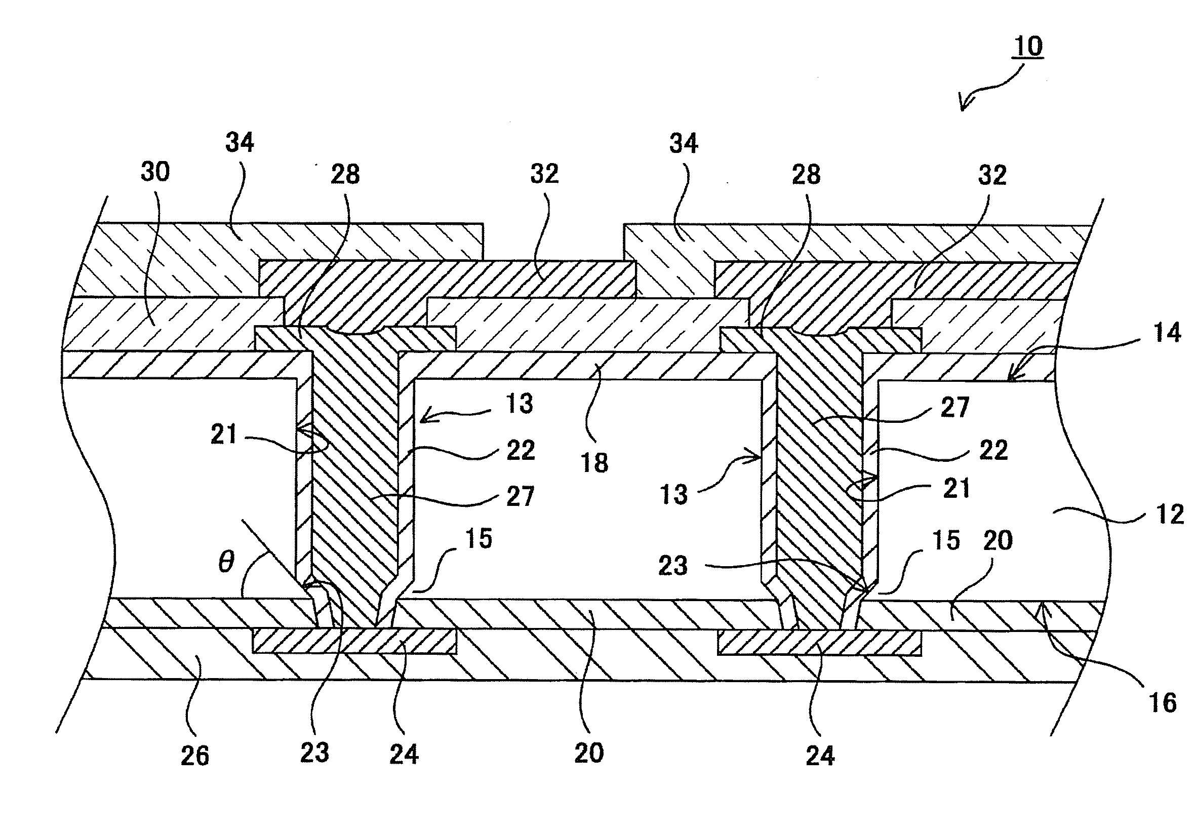 Semiconductor device, circuit substrate, and electronic device