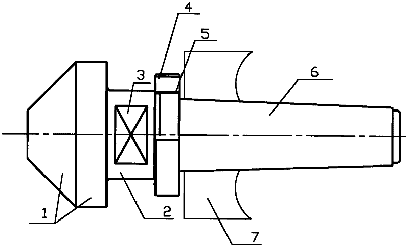 Central hole polishing device for hollow shaft of motor train unit