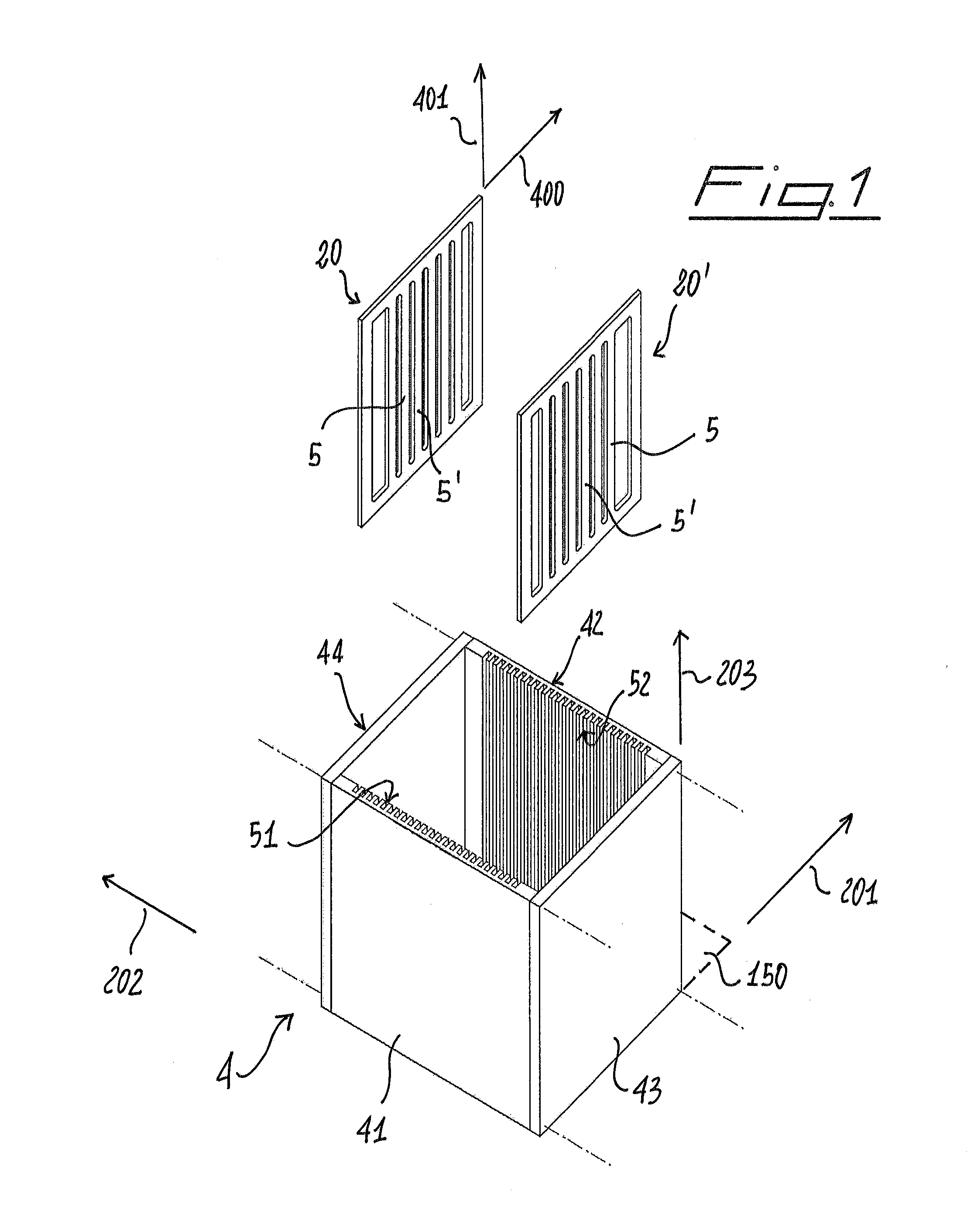 Method for manufacturing panels having translucent elements