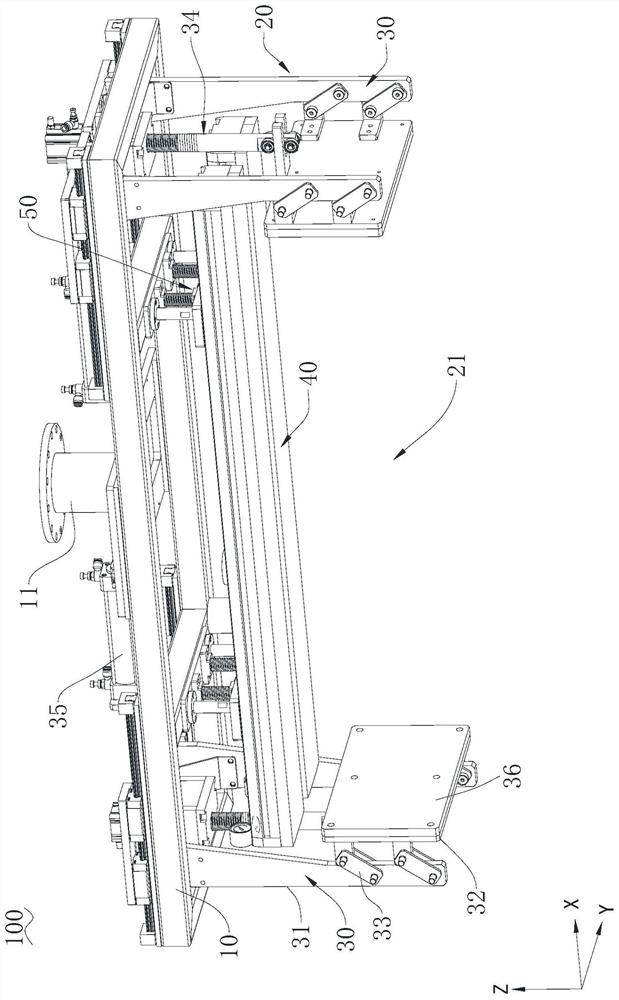 Stacking device and stacking system for stacking packaging box bodies