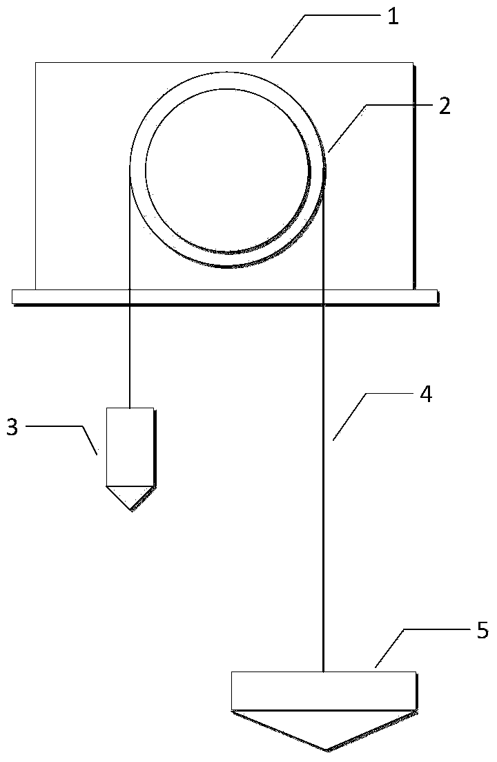 Ultralow power consumption magnetic induction type floater water level sensor and signal processing method