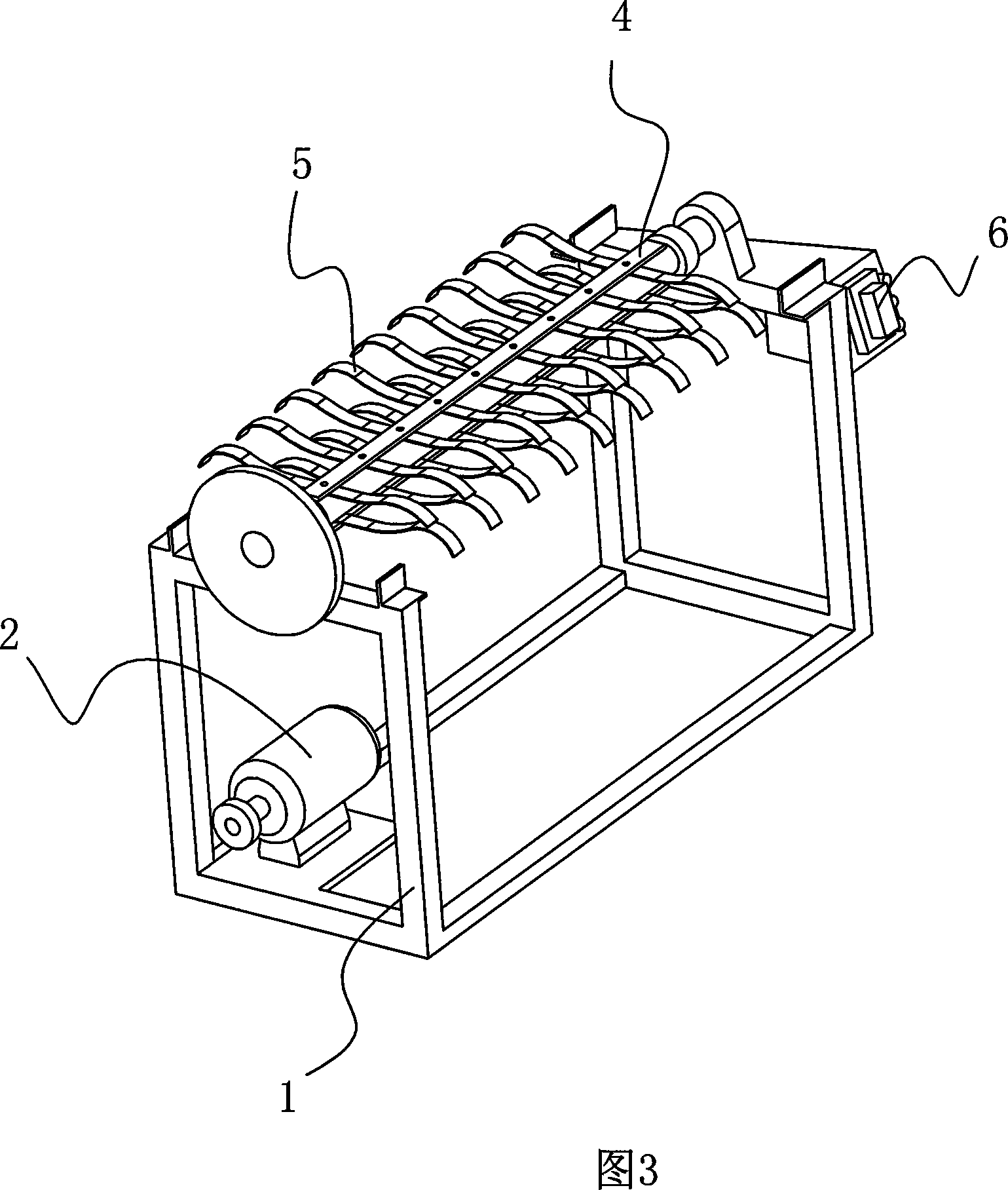 Fabric thrashing machine