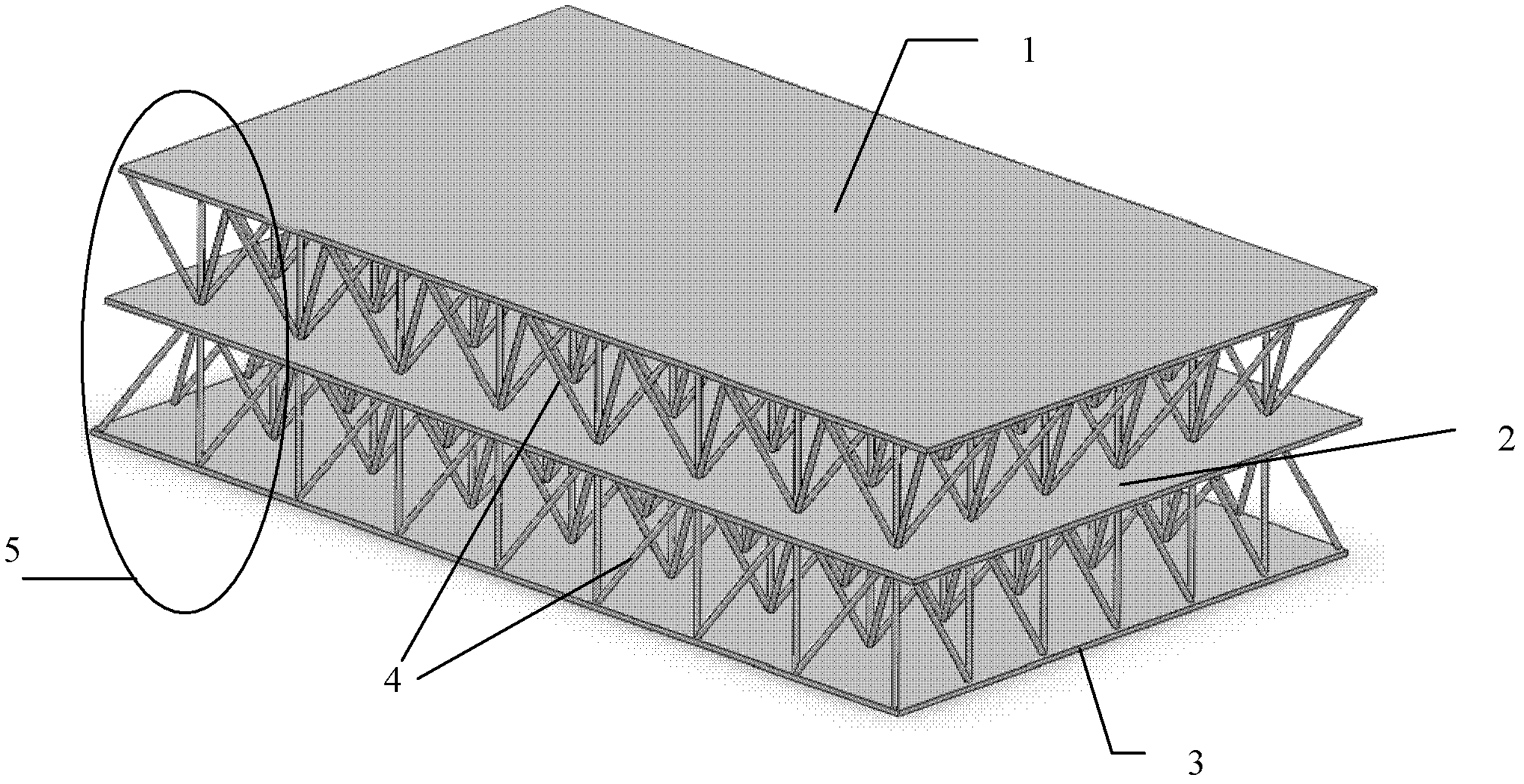 Dual-interlayer symmetrical multi-pyramid configuration three-dimensional integrally-braid lattice composite material and preparation method thereof