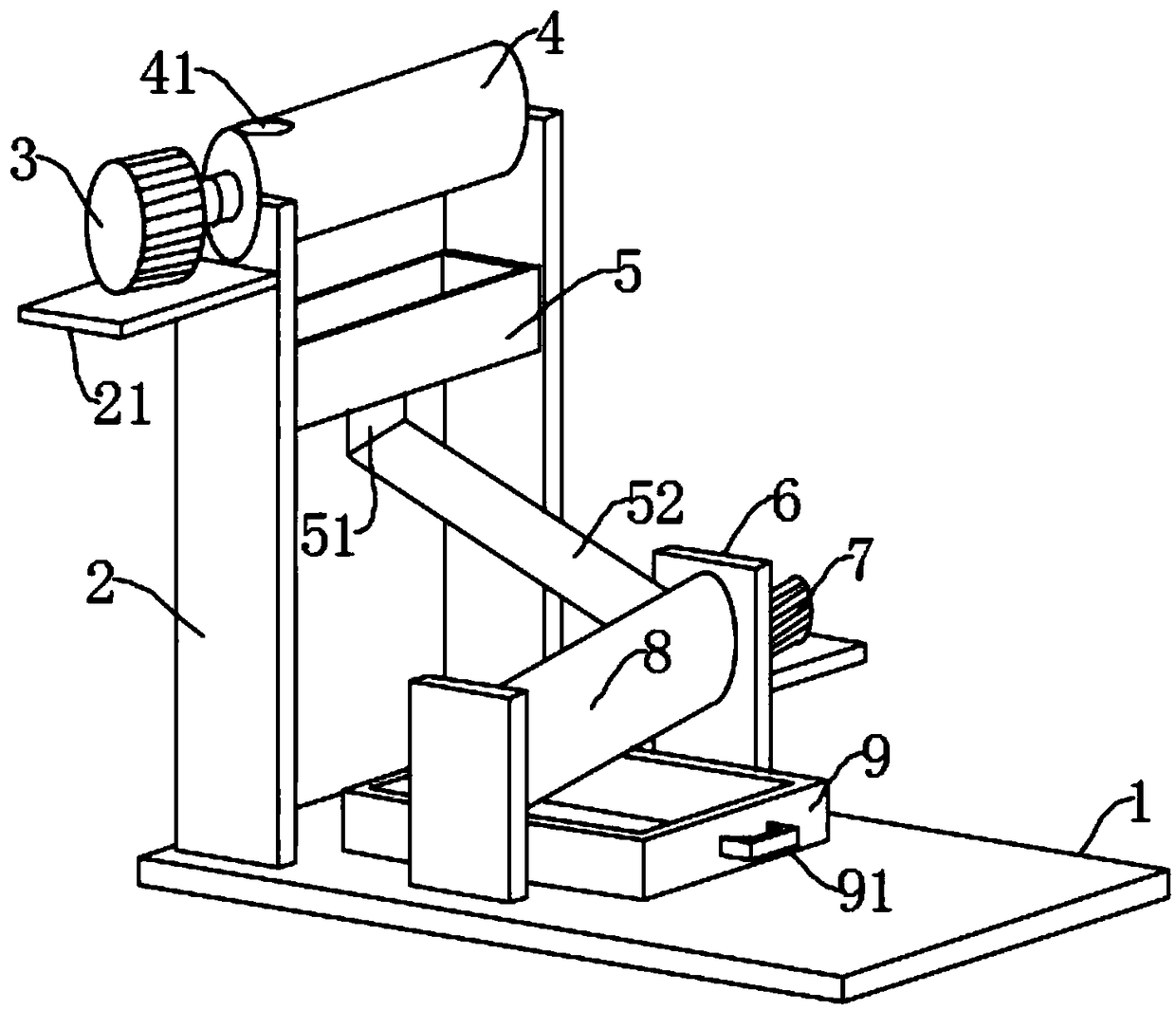 Feed processing device for livestock breeding