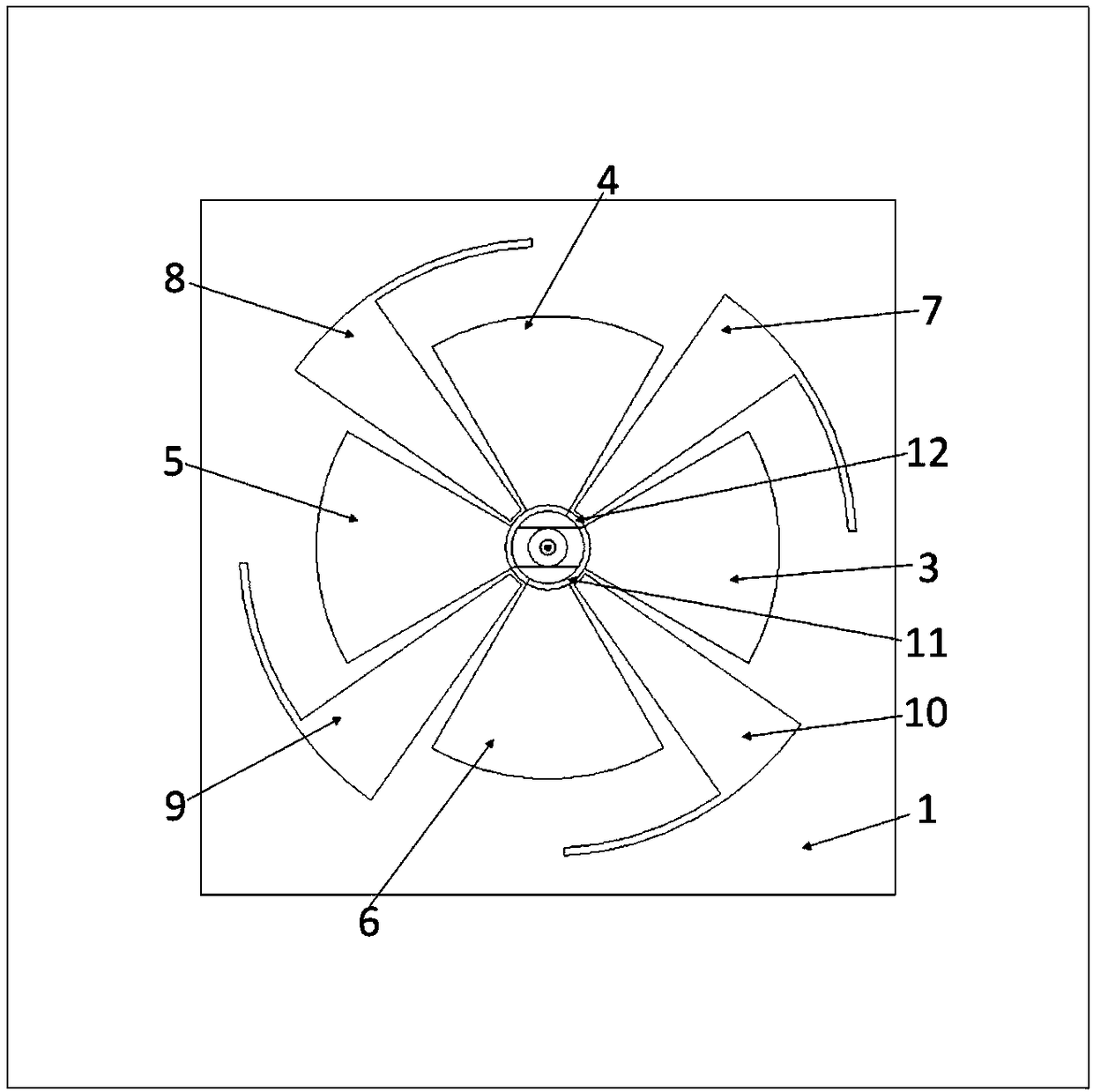 Broadband directional circularly polarized antenna applied in wireless communication system