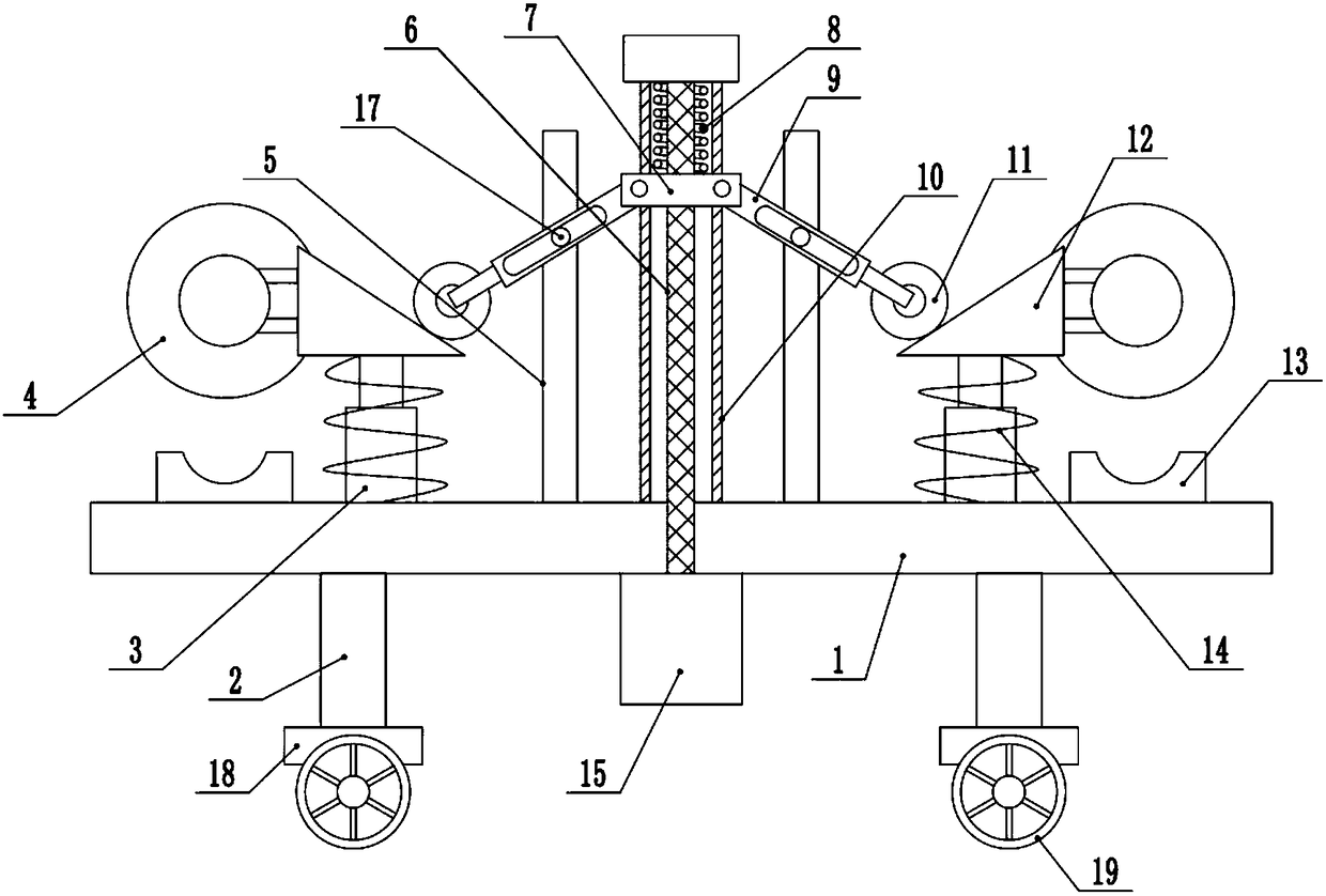 Double-station cutting device for automobile pipe fitting processing