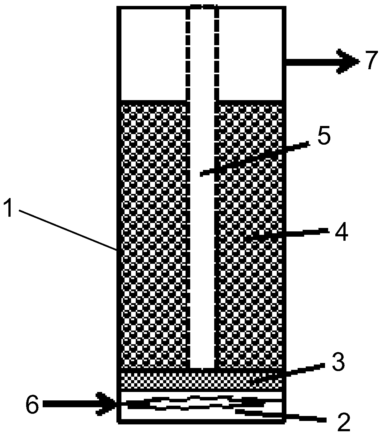 Rapid biological denitrification method for biochemical effluent of landfill leachate