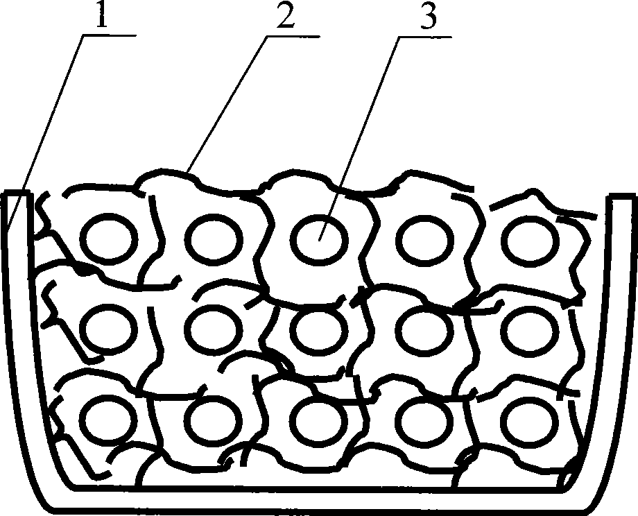 Method for storing garden stuff by doping with fresh-keeping wadding